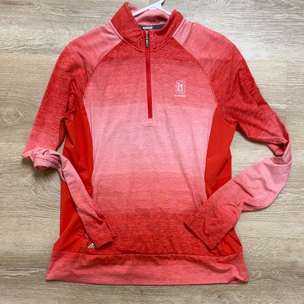 Adidas Red and Pink Pullover